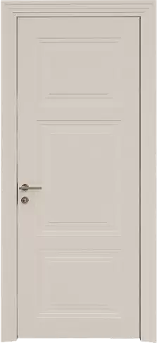 Дверь Siena Neo Classic Scalino Бежевая эмаль по шпону (RAL 9010) без стекла