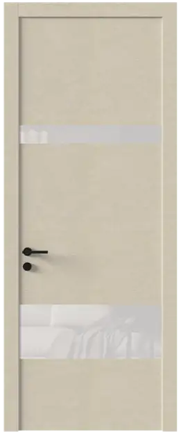 Межкомнатная дверь Tivoli К-4, Со стеклом (ДО), цвет - Версилк крем