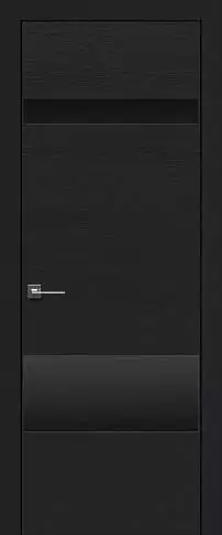 Дверь Tivoli К-4 Черная эмаль по шпону (RAL 9004) без стекла