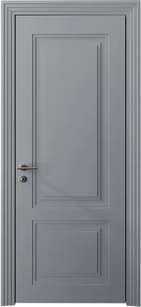 Межкомнатная дверь Dinastia Neo Classic Scalino, цвет - Серебристо-серая эмаль (RAL 7045), Без стекла (ДГ)