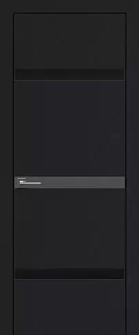 Дверь Tivoli Г-4 Черная эмаль (RAL 9004) без стекла