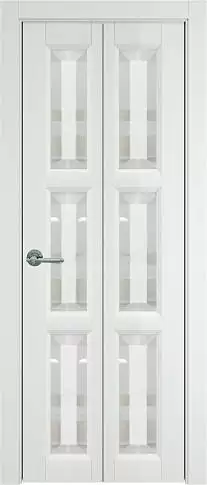 Дверь Milano Книжка Porta Classic Белая эмаль (RAL 9003) со стеклом