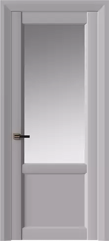 Дверь Dinastia Neo Classic Decoro Серый Флокс эмаль (RAL 358-71-02) со стеклом