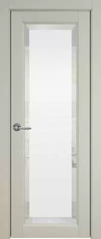 Дверь Domenica ;Porta Classic Серо-оливковая эмаль (RAL 7032) со стеклом