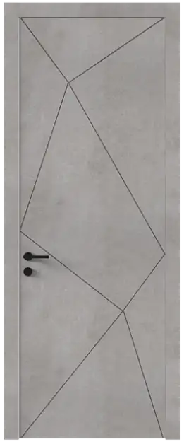 Межкомнатная дверь Tivoli П-5, Без стекла (ДГ), цвет - Белый камень