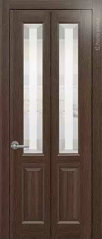 Дверь Dinastia Книжка Porta Classic Дуб торонто со стеклом