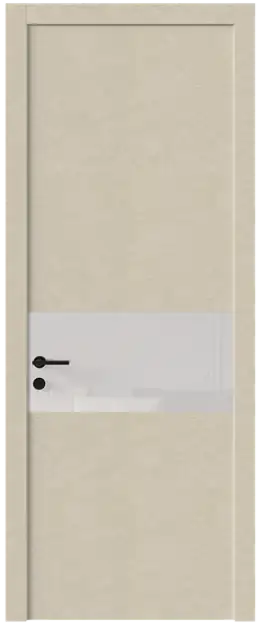 Межкомнатная дверь Tivoli Е-4, Со стеклом (ДО), цвет - Версилк крем