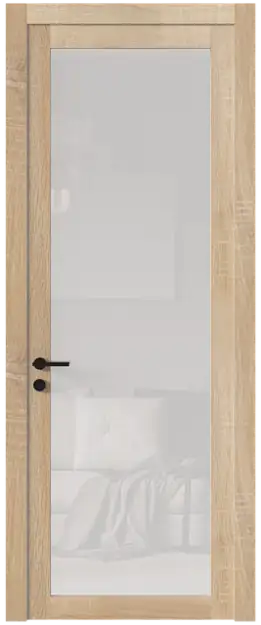 Межкомнатная дверь Tivoli З-5, Со стеклом (ДО), цвет - Дуб сонома светлый
