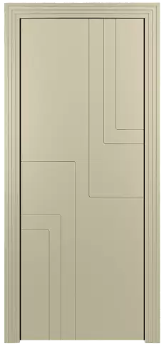 Дверь Futuro Moderno Серо-оливковая эмаль (RAL 7032) без стекла