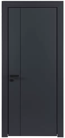 Дверь Piazza Moderno Графитово-серая эмаль (RAL 7024) без стекла
