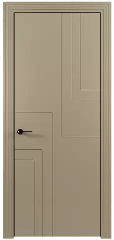 Дверь Futuro Moderno Серое Льняное волокно эмаль (RAL 075-70-10) без стекла