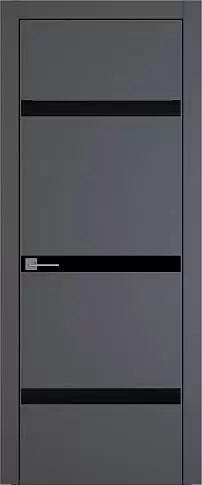 Дверь Tivoli Г-4 Графитово-серая эмаль (RAL 7024) без стекла