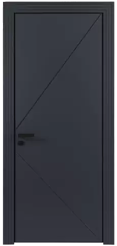 Дверь Pala Moderno Графитово-серая эмаль (RAL 7024) без стекла
