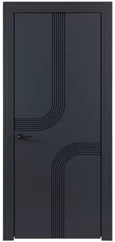 Дверь Armonia Moderno Графитово-серая эмаль (RAL 7024) без стекла