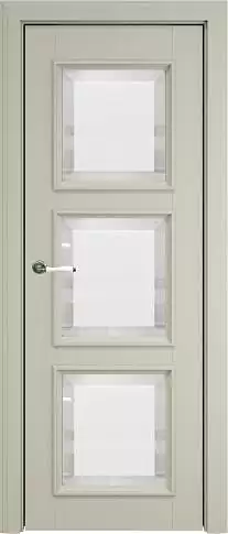 Дверь Milano Porta Classic LUX Серо-оливковая эмаль (RAL 7032) со стеклом