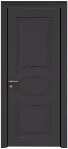 Дверь Florencia Neo Classic Scalino Черная эмаль по шпону (RAL 9004) без стекла