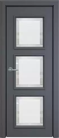 Дверь Milano Porta Classic LUX Графитово-серая эмаль (RAL 7024) со стеклом