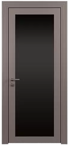 Дверь Tivoli З-1 Серая стяжка эмаль по шпону (RAL 060-60-05) со стеклом