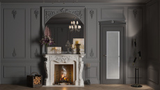 Дверь Domenica Porta Classic LUX Графитово-серая эмаль (RAL 7024)