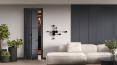 Дверь Tivoli / Тиволи Е-2 Графитово-серая эмаль (RAL 7024) Книжка