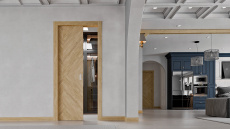 Дверь Tivoli / Тиволи И-1 Дуб капучино