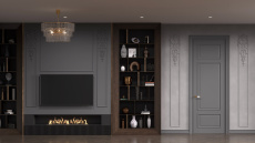 Дверь Siena Porta Classic LUX / Сиена Порта Классик Люкс Графитово-серая эмаль (RAL 7024)