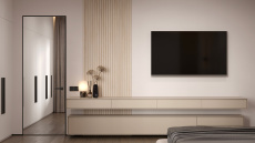 Дверь Tivoli / Тиволи А-1 Белая эмаль Зеркало Невидимка