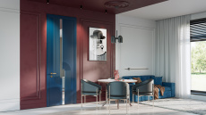 Дверь Cascato Moderno RAL другие цвета синий