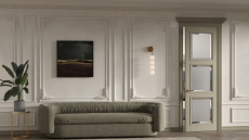 Дверь Milano Porta Classic LUX / Милано Порта Классик Люкс Серое льняное волокно Стекло