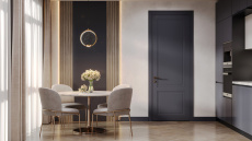 Дверь Dinastia Neo Classic Графитово-серая эмаль Ral 7024 Распашная