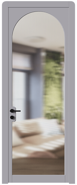 Межкомнатная дверь Luna, Со стеклом (ДО), цвет - Серый Флокс эмаль (RAL 358-71-02)