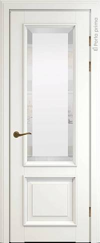 Дверь Dinastia Porta Classic LUX / Династия Порта Классик Люкс Бежевая эмаль (RAL 9010) со стеклом