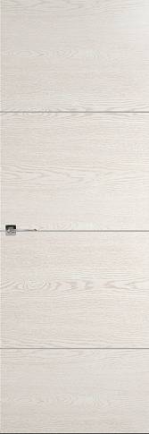 Дверь Tivoli&nbsp;Г-2 Невидимка Белый ясень nano-flex без стекла