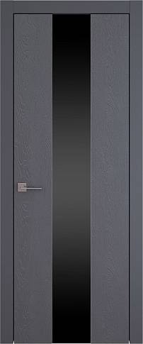 Дверь Tivoli Ж-1 Графитово-серая эмаль по шпону (RAL 7024) со стеклом