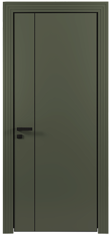 Дверь Piazza Moderno Серый Мох эмаль (RAL 7003) без стекла