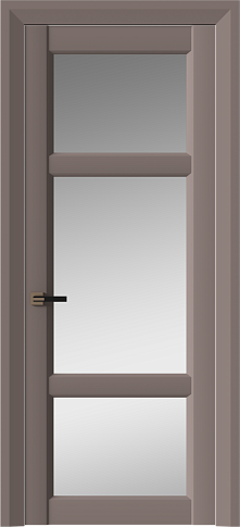 Дверь Siena Neo Classic Decoro Теплый Серый эмаль (RAL 040-60-05) со стеклом