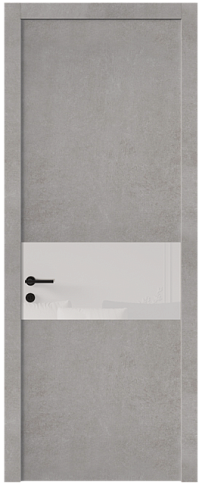 Дверь Tivoli / Тиволи Е-4 Белый камень со стеклом