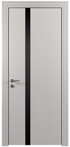 Дверь Tivoli Д-1 Серая эмаль по шпону (RAL 7047) без стекла