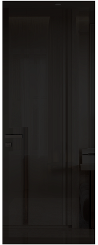 Дверь Tivoli&nbsp;А-3 Невидимка Коричневый Тик эмаль (RAL 050-50-10) со стеклом