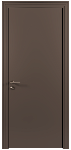 Дверь Tivoli / Тиволи А-1 Коричневый Тик эмаль (RAL 050-50-10) без стекла
