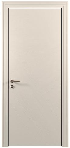 Дверь Tivoli М-1 Бежевая эмаль по шпону (RAL 9010) без стекла