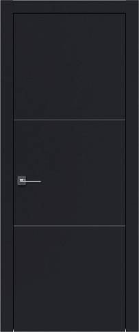 Дверь Tivoli В-2 Черная эмаль (RAL 9004) без стекла
