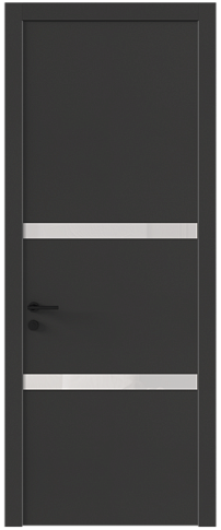 Дверь Tivoli / Тиволи В-4 Диамант серый со стеклом