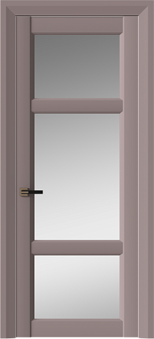 Дверь Siena Neo Classic Decoro / Сиена Нео Классик Декоро Серо-Розовый мордовник эмаль (RAL 020-60-05) со стеклом