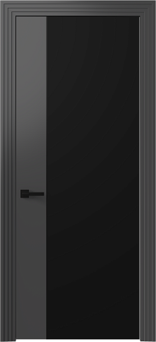 Дверь Piazza Moderno Чёрный ST без стекла