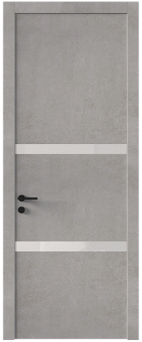 Дверь Tivoli / Тиволи В-4 Белый камень со стеклом