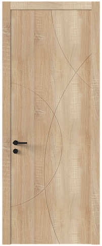 Дверь Tivoli / Тиволи Б-5 Дуб сонома светлый без стекла