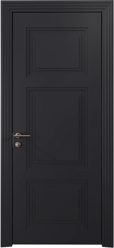 Дверь Siena Neo Classic Scalino / Сиена Нео Классик Скалино Черная эмаль (RAL 9004) без стекла