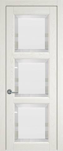 Дверь Milano Porta Classic Белый ясень nano-flex со стеклом