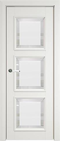 Дверь Milano Porta Classic LUX / Милано Порта Классик Люкс Бежевая эмаль (RAL 9010) со стеклом